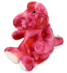 SUPER-SOFT PLUSH - PINK TIE-DYE SITTING ALLIGATOR 8"