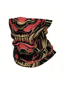 Komainu Oni Thin Bandana Neck Wrap Scarf Headband Neck Cover