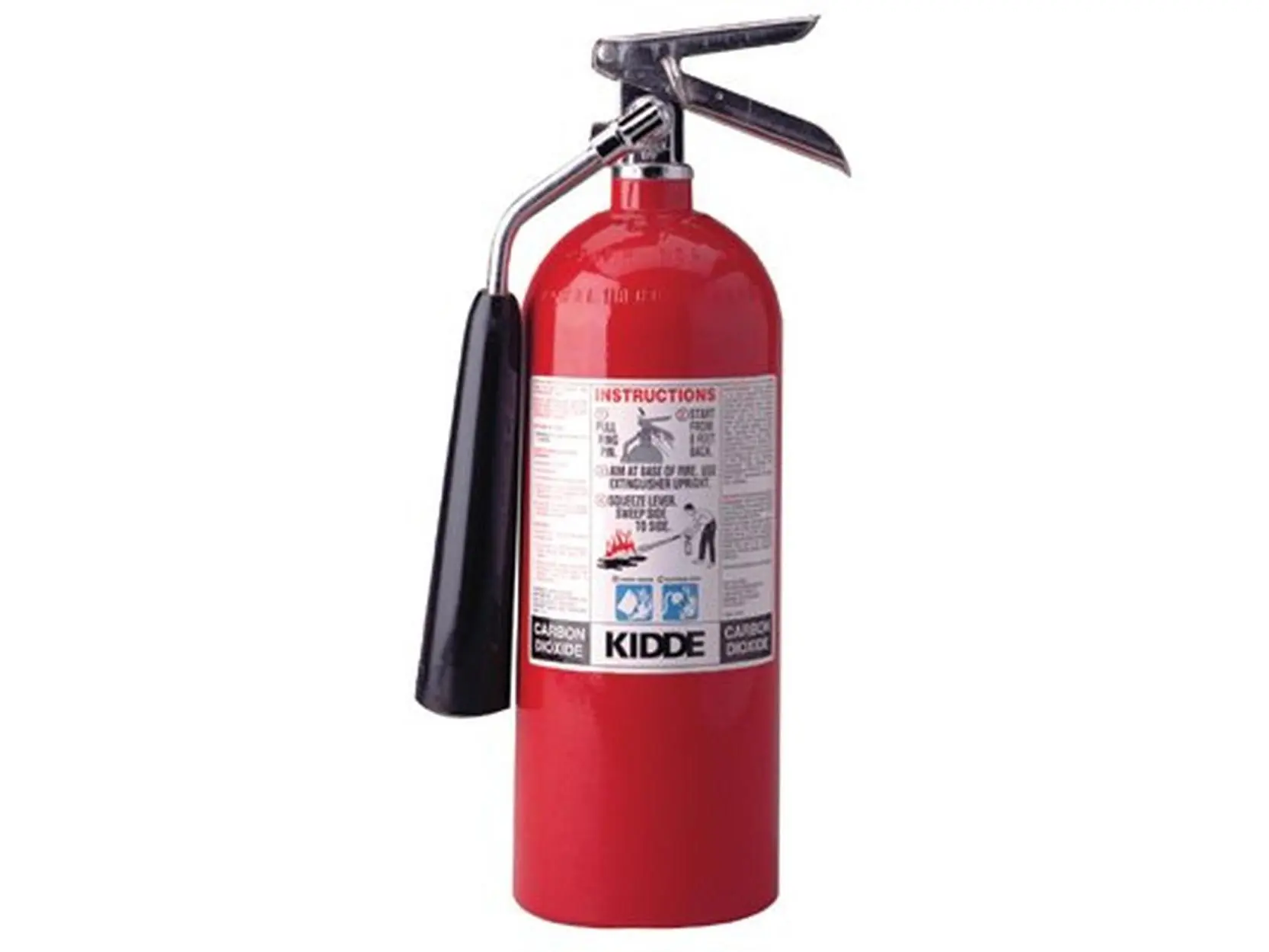 Kidde 408-466181 10Lb Pro 10 Cdm Carbon Dioxide Fire Extinguisher, Home Safety Kitchen Fire Starter Tool