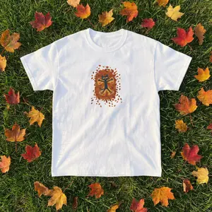 Pete Cat Angel Tee, Autumn Fall Apparel, Nature Lover Gift, Animal Graphic Shirt, Cute Kitten Top