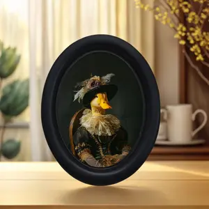 Renaissance Duck Princess Pattern Home Decor Style Ornament, Halloween Christmas Thanksgiving Wall Decoration, Perfect for Room and Office Decor
