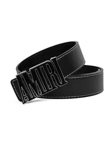 MOKAAMONI Men's Design Belt, Street Style Waistband, Casual Letter Pattern, All Seasons Fashion Accessory, Trendy Men's Belts