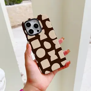 Fashion Terracotta Phone Case Suitable For iPhone 17 16 16E 15 14 13 12 11 Pro Max Air X XR XSMAX 8 7 Plus Anti-Shock Hard PC Double-layer Back Cover