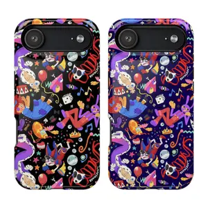 The Amazing Digital Circus Phone Case, Cartoon Pastel Pattern Protective Two-In-One Drop-Resistant Mobile Phone Case Protection, Shockproof For IPhone 17-12, Pro Max, Pro Plus, and Samsung S25 24 23 Safety Case