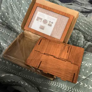 Wooden Cash Money Saving Box,Piggy Bank for Kids & Adults,10000 Savings Challenge Box,Coin Bank Toys Gift for 3-12 Year Old Boys & Girls (10000 Dollar)