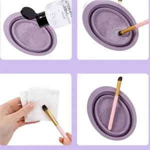Silicone Makeup Brush Cleaner - Compact and Travel-Friendly elf makeup brush