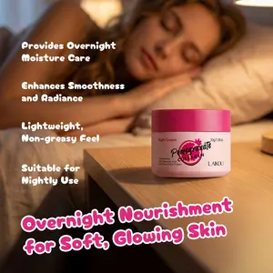 Collagen Night Cream, Pomegranate Collagen Face Cream, Hydrating Moisturizing Moisture Anti-Fracture Nourishing Cream, Suitable for Dry Daily Skin Care, Collagen Moisturizer