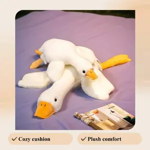 Big White Goose Plush Toy Pillow  cute  anime doll   Plush Throw Pillow Sofa Bed Sleeping Cushion Pillow Soft & Cozy for Kids and Adults