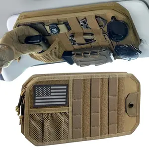 Universal Car Sun Visor Organizer Car Sunshade Storage Clip for Car Molle Hunting Gears Bag