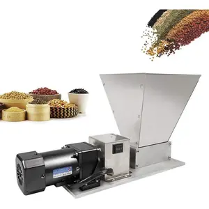 110V Electric Grain Mill Grain Grinder, 2 Roller Crusher Heavy Duty Malt Mill Homebrew Grain Crusher, Stainless Steel Barley Grinder for Grain Milling (US Plug)