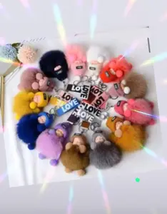 Baby Pom Pom Keychains