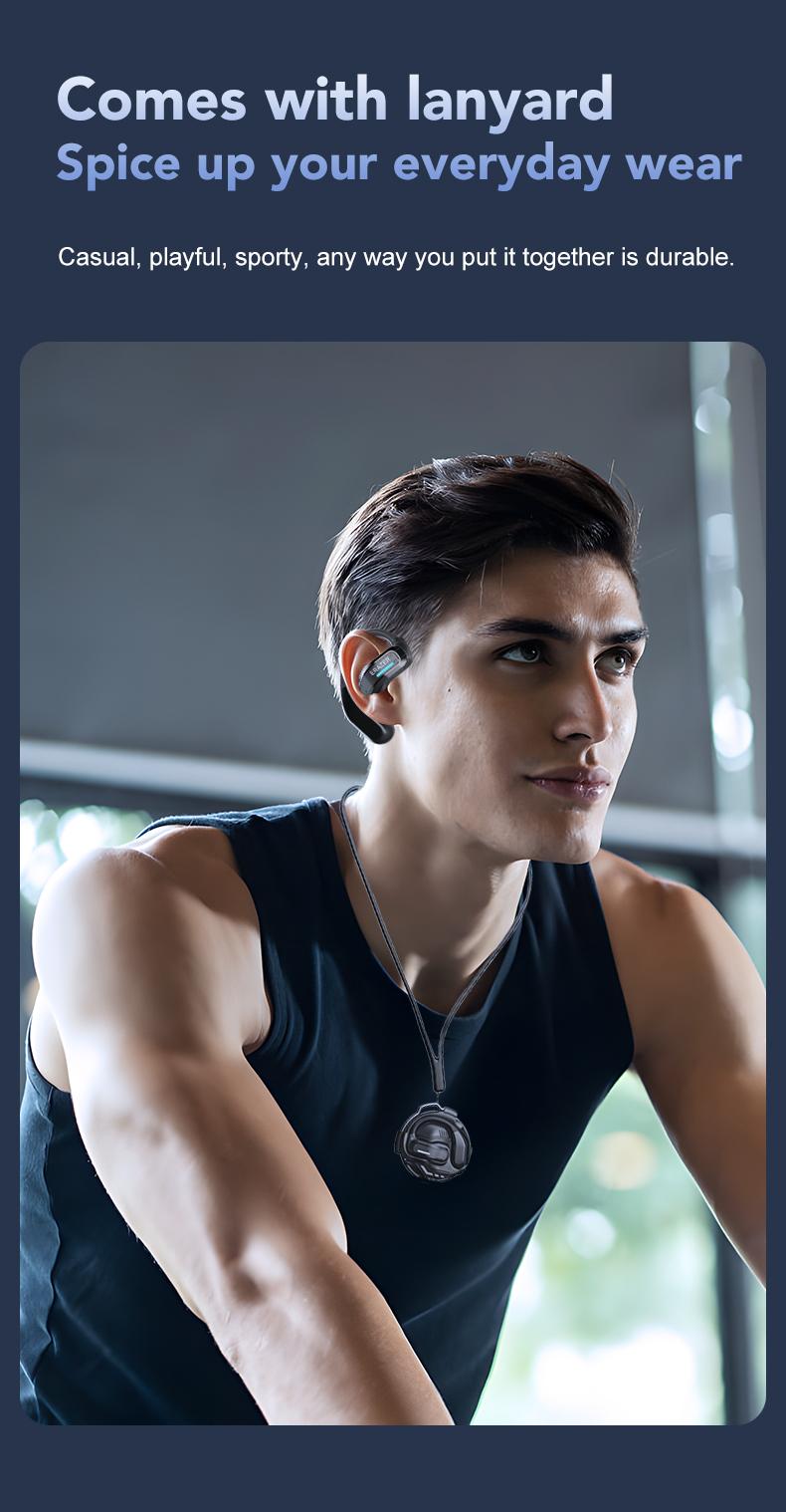 ERAZER X8 OWS Translation Wireless Bluetooth Earphones Support 135 Languages Real Time Bluetooth Translation Playing Music Phone Calls Headphones & Meeting Summary Earbuds
