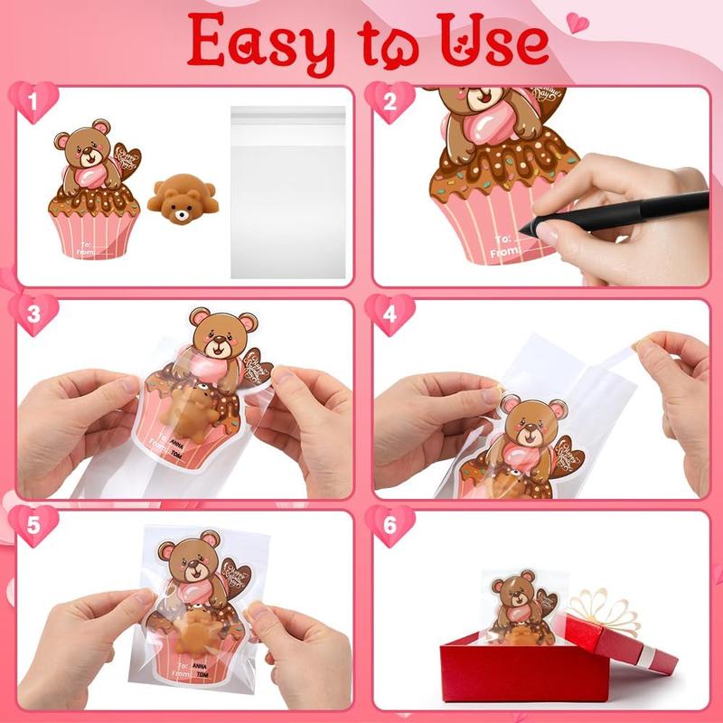 30 Pack Valentine’s Day Mochi Squishies with Cards for Kids – Mini Animal Squishy Stress Relief Toys, Valentine Party Favors for Classroom Exchange & School Gifts