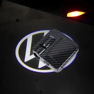 2Pcs LED Car Door Welcome Light Logo for VW GTD Logo Golf Tiguan Touran POLO BORA Passat Jetta Touareg Courtesy Projector Lamps