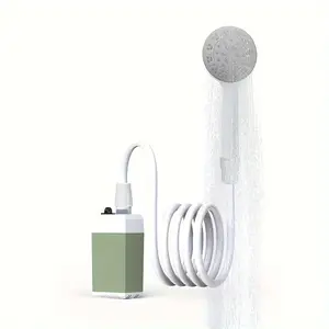 Portable Shower for Camping, Outdoor Electric Shower Rechargeable Pump , Camping Shower Head Nozzle for Camping, Hiking, Traveling, Washing