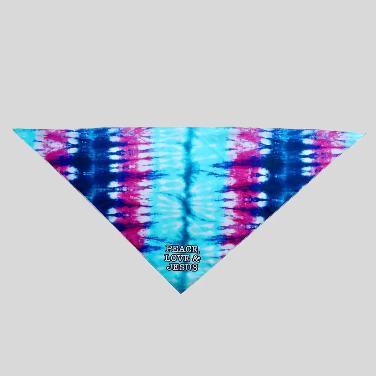 Paws & Pray Inspirational Graphic Pet Bandana - Classic Triangle Tie-On Cotton Fabric Neck Accessory for Dogs, Cats & Animals, Adjustable Fit, Machine Washable, All Seasons, Sm-Md & Lg-Xl Sizes