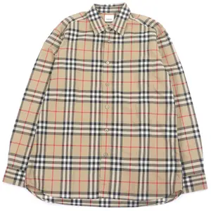 Pre-owned BURBERRY Cotton Small Leather Goods Nova Check Shirt