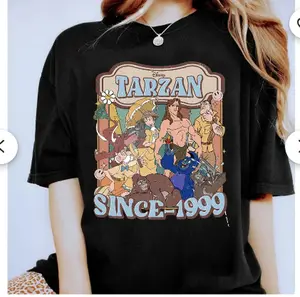 "Vintage Tarzan Since 1999 Shirt: Tarzan and Jane Retro Poster Tee - Matching Tee for Trip Outfits"