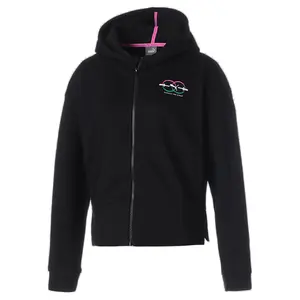 PUMA Womens X Barbells For Boobs Hoodie Training Athletic Outerwear Casual - Black