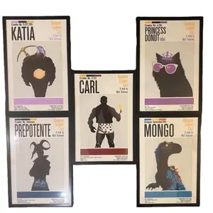 Dungeon Crawler Carl Poster _Carl, Princess Donut, Prepotente, Mongo and Katia Profile Art