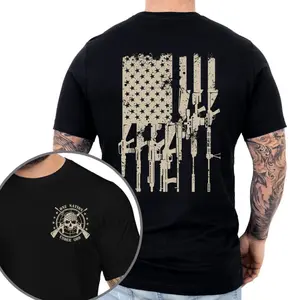 A Nation Under God 2nd Amendment Patriotic USA T-Shirt - Men's Basic Crew Neck T-Shirt, Father's Day, Christmas, Birthday Gift for Men, Unisex Casual Comfortable Top, Gift for Gun Enthusiasts