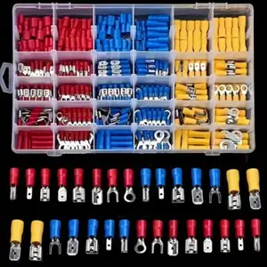 Insulated Wire Electrical Connectors, Crimp-Butt, Ring, Spade & Terminals Cable Lugs Assortment Kit, Home Improvement & Home Accessories