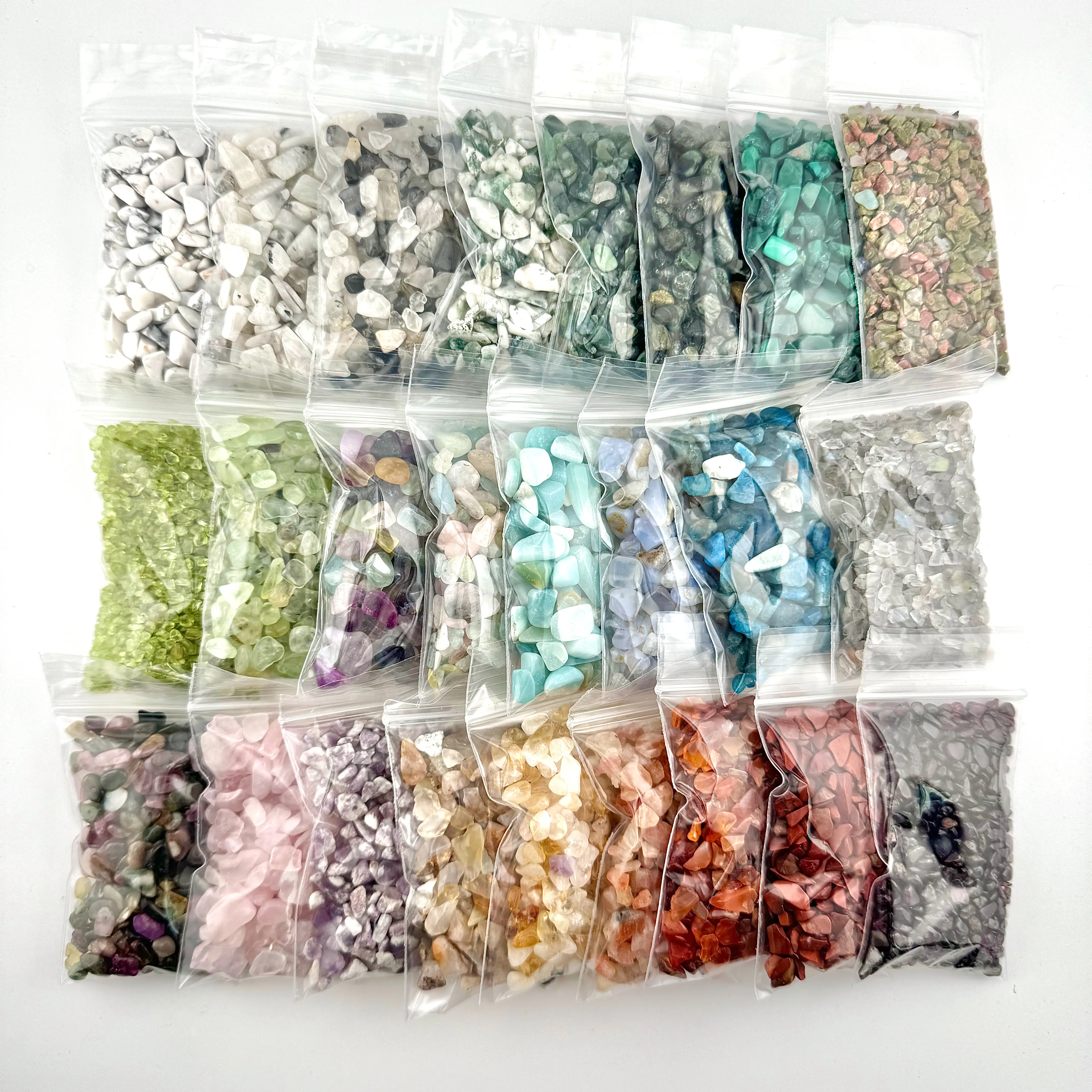 Moon Mountain Gems - 25pc Natural Stone Chip Set - Mini Crystal Chips
