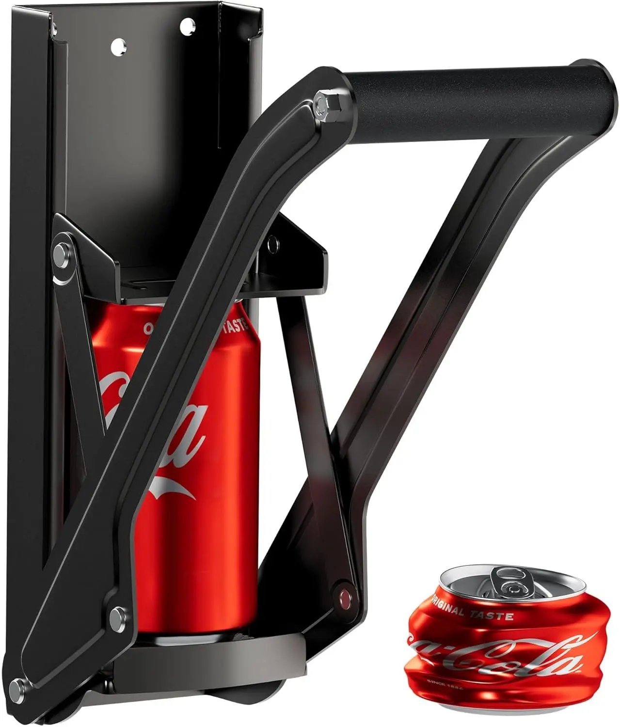 16oz Aluminum Can Crusher – Wall Mounted, Heavy Duty Bottle & Can Smasher for Recycling Beer, Soda, Seltzer – Home Eco Gadget
