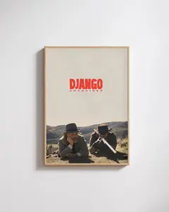 Vintage Western Movie Poster | Classic Cinema Wall Art | Tarantino Style Print | Home Decor Gift Idea