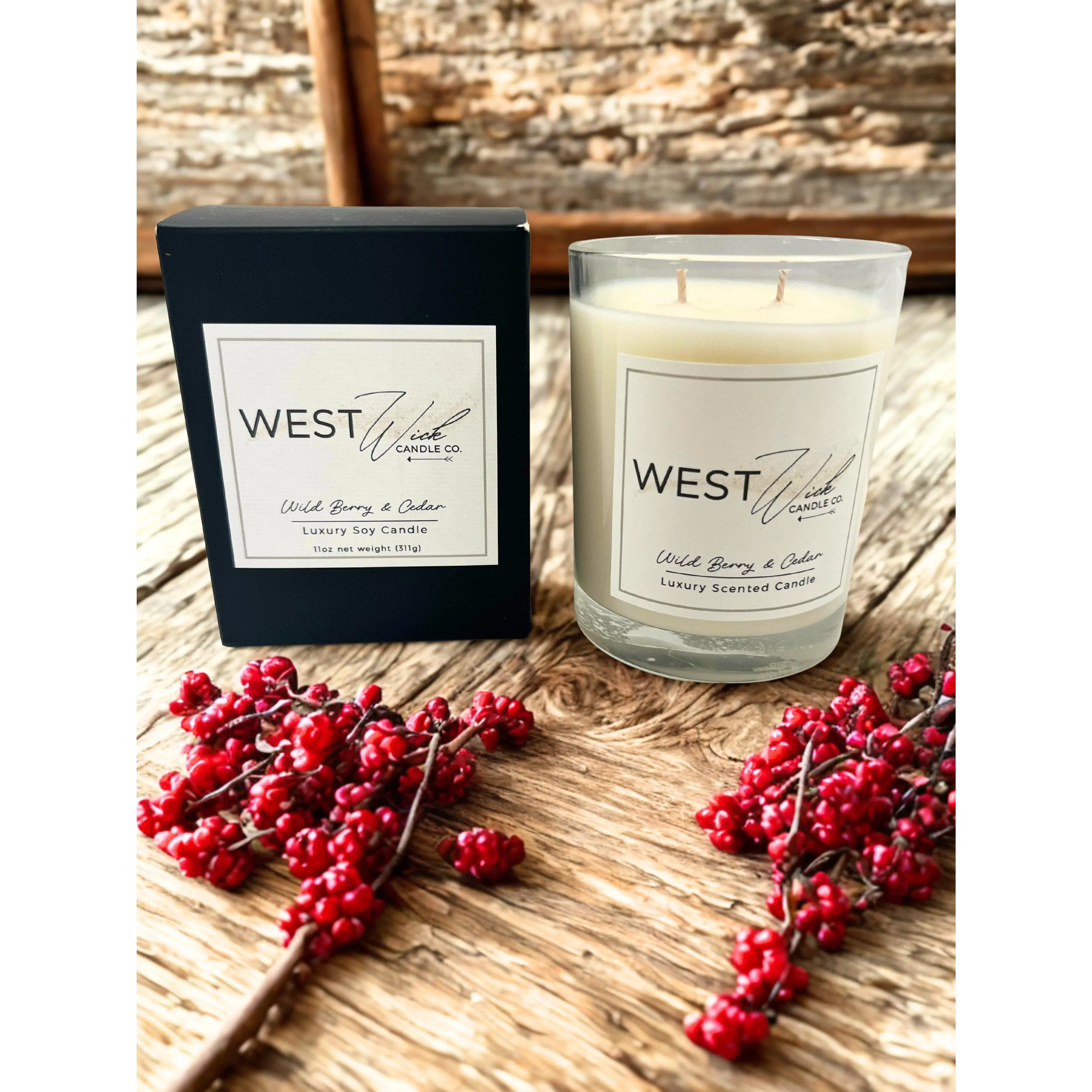 Wild Berry & Cedar Candle