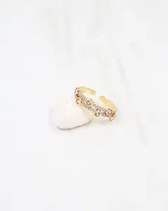Malden CZ Pave Ring Gold