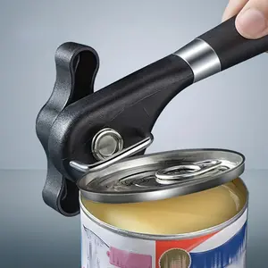 HomeDailyEss A multi-functional side-opening can opener, a quick and easy can opener, Beverage can opener, kitchen knife, kitchen utensil, manual bottle opener, side-opening lid opener for cans