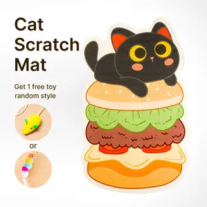 Wall-mounted cat scratching board – thickened, durable, and wear-resistant. Protects your furniture from cat scratching. Suitable for walls, sofas, cabinets, doors, and glass. A personalized cat tree tower, cat toy mouse all in one.