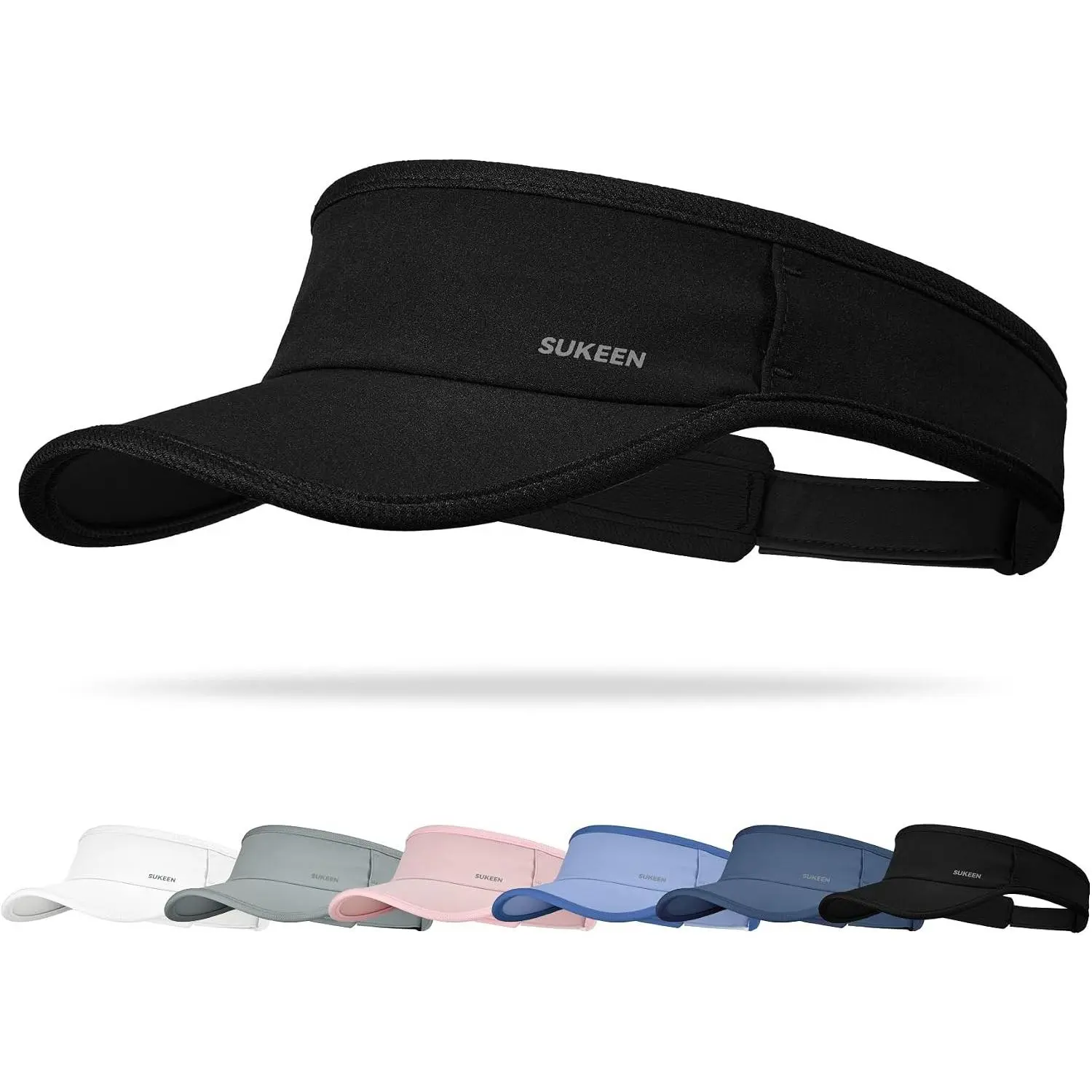 Sports Sun Visor for Men Women Lightweight Quick-Dry Visor Hat with Sunglasses Slots Athletic Visor for Golf Tennis