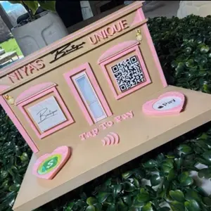 Custom NFC Tap-to-Pay Storefront Sign | Business Payment Display | Apple Pay, Cash App, QR Code Stand