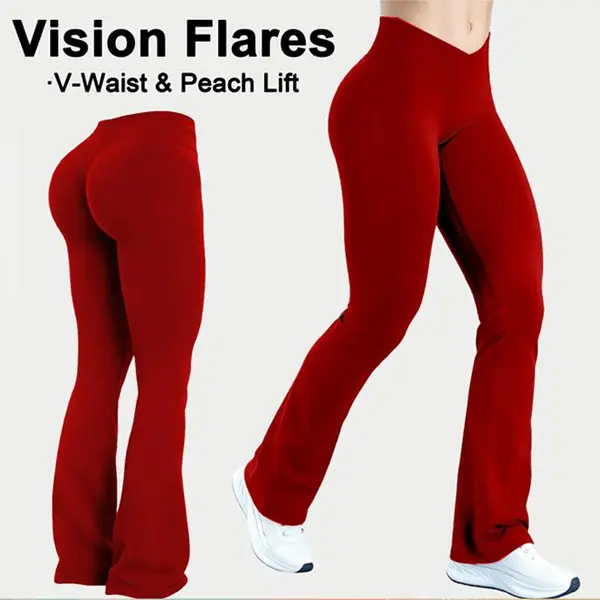 [REGULAR LENGTH] DEEFY Vision Flares Butt Leggings Gymwear Workout Gym Women Butt Lifting Pants Sportswear Sports Slim Fit Tummy Control Yoga