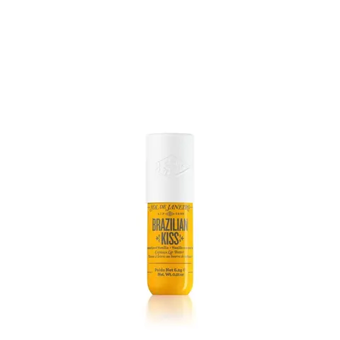 Sol de Janeiro Brazilian Kiss Cupuaçu Lip Butter - Vegan & Gentle Lip Conditioner, Lightweight Oil-Infused Treatment for Hydration, Shine Enhancing, Plumping & Nourishing Softness, Caramelized Vanilla & Toasted Macadamia Scent