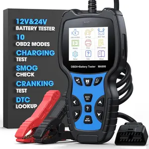 MA900 OBD2 Scanner +  Tester 2 in 1, Professional Code Reader Check Engine Diagnostic Scan Tool, 12V 24V 100-2000CCA  Test Tool with  & Cranking Test for ,