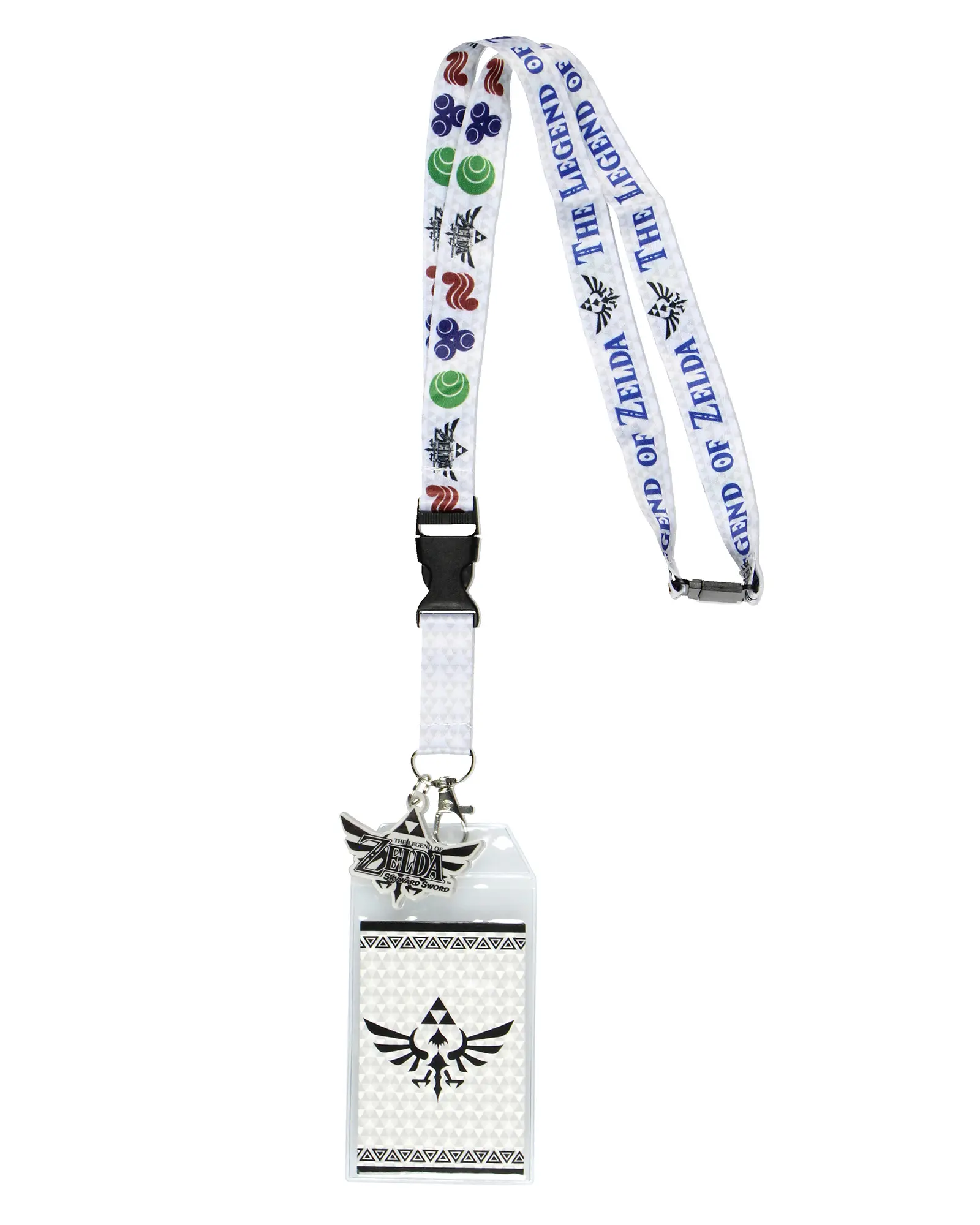 The Legend of Zelda Master Sword Breakaway Lanyard ID Badge Holder with 2" Rubber Charm