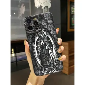 1pc Virgin Mary Graphic Regular Phone Case Suit Suitable For IPhone17/IPhone17 Air/IPhone17 Pro/IPhone17 Pro Max/16 Pro Max/15 Pro Max/14 Pro Max/13 Pro Max/12 Pro Max/11 Pro Max