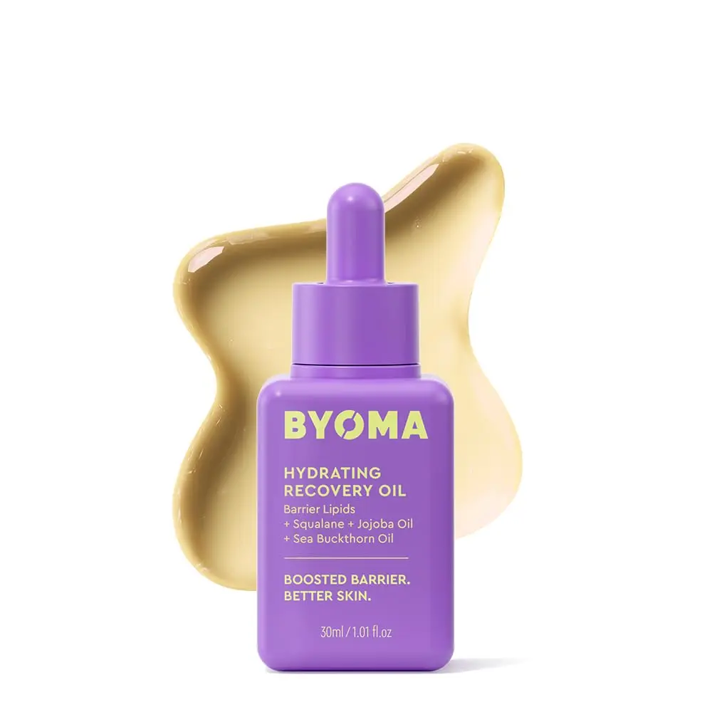 Hydrating Recovery Oil | Squalane, Jojoba & Seabuckthorn Oils, Instant Radiance, Barrier Repair, Luxury Face Treatment
