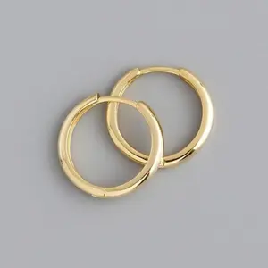 925 Silver ring earrings for women, no need to take them off when sleeping. Korean cold style, small and versatile, popular ear rings and ear buckles