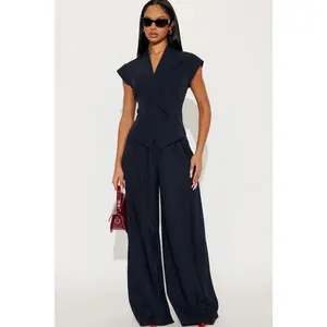 Going Places Blazer Pant Set - Navy J