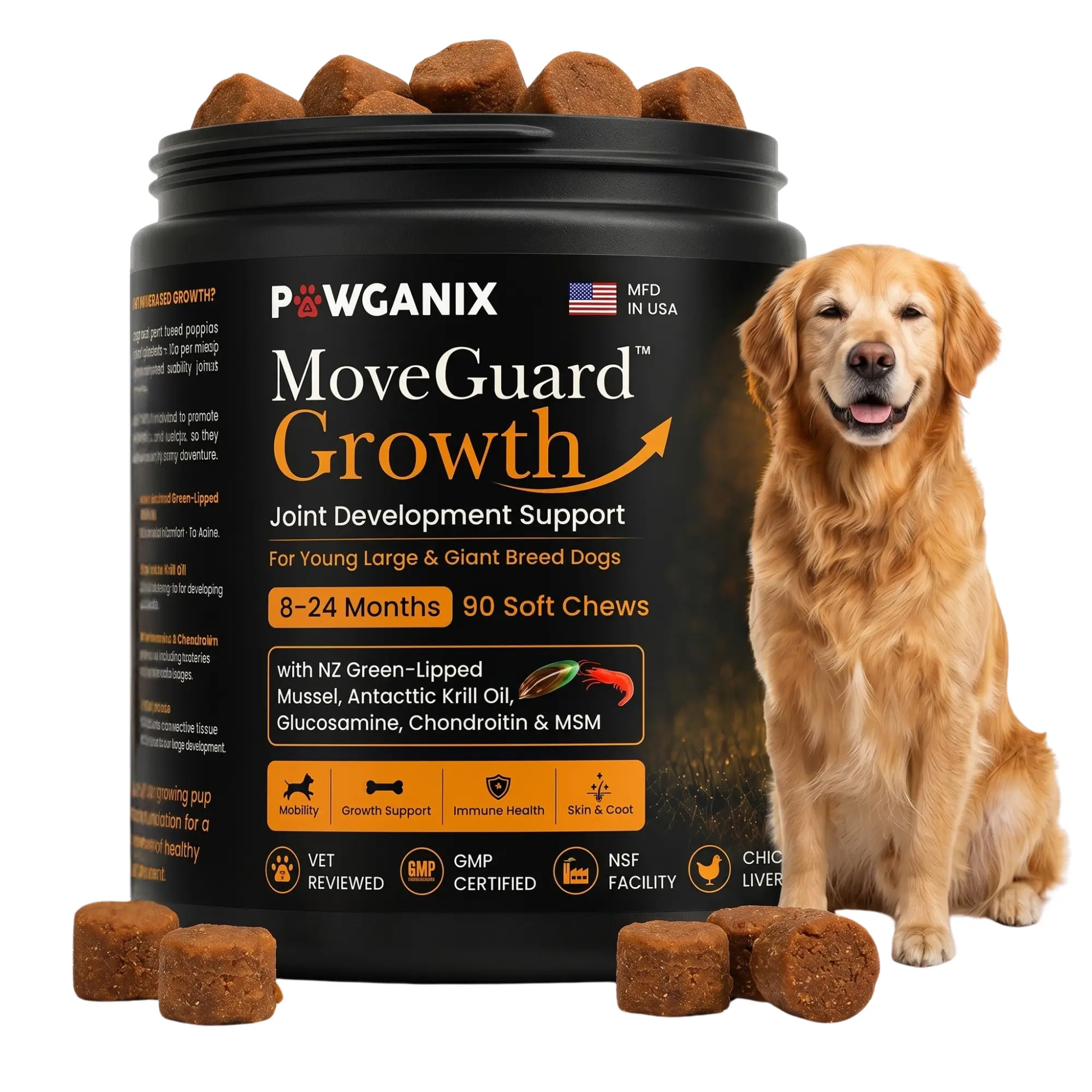 MoveGuard Growth Hip and Joint Supplement for Dogs