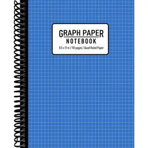 Graph Paper Notebook: Grid Paper Notebook, Grid Paper for Math and Science Students, Quad Ruled 5x5 ( 110 Pages, 8.5 x 11)