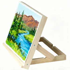 Tabletop Wooden Easel Stand, Adjustable Art Easel for Painting, Drawing, Sketching, Canvas, Books & Artwork Display