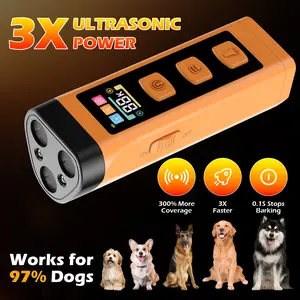 Dog Training Collar - Handheld Rechargeable Bark Stopper with 3 Modes, Effective Up to 50 ft