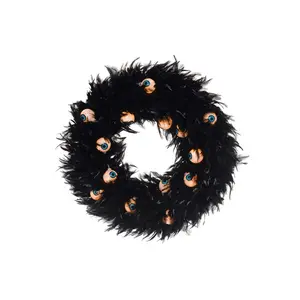 Light Up Spooky Eyes Wreath
