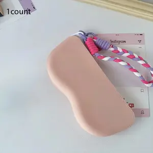 Waterproof Silicone Glasses Storage Box with Lanyard and Zipper, Portable Sunglasses Case, Soft Lightweight Travel Gift, Portable Sunglasses Organizer