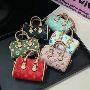 Mini Presbyopic Pillow Bag Coin Purse Earphone Bag Keychain Live Broadcast Same Handbag Pendant Car Key Case